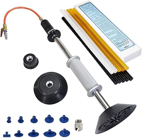 Amazon Fr Firstinfo Extracteur Pneumatique De Bosses De Carrosserie Aspiration D Air Glissiere D Aspiration Marteau De Debosselage Sans Peinture Avec 10 Pces De Colle Et Kit De Colle Chaude