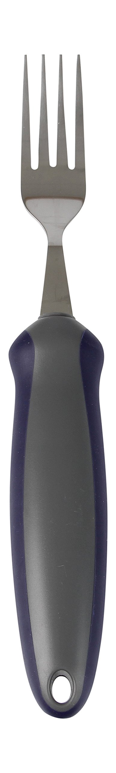 Homecraft Newstead Cutlery, Weighted Fork (Eligible for VAT relief in the UK) Adaptive Dining Aid, Utensil for Elderly, Disabled, Parkinson's Disease, & Arthritis, Eat Easier, Non-Slip Grip