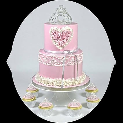 Slb Works 3d Crown Lace Mold Mould Sugar Craft Fondant Mat Cake