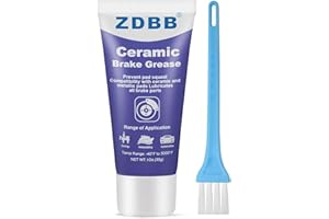 ZDBB Brake Grease Ceramic Brake Parts Lubricant Eliminating Caliper Squeal Grasa para Frenos y Caliper de Carro for Slide Caliper Pin, Rust Corrosion, Efficient Automotive Lubrication,1oz(1pcs)