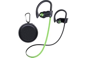 JOYWISE Bluetooth Headphones, Wireless Earbuds IPX7 Waterproof Bluetooth 5.3 Headphones with 16Hrs Playtime Stereo Bass Headsets with Mic Running Headsets with Earhooks for Sports Running Workout