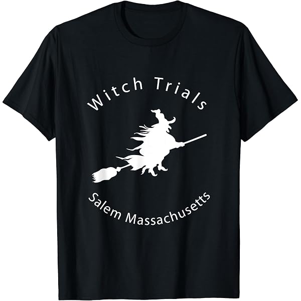 T-Shirt Donna Con Stamapa Strega E Scopa - Maglia Morbida Con Stampa Di Qualità, Prodotta In USA, Vestibilità Comoda