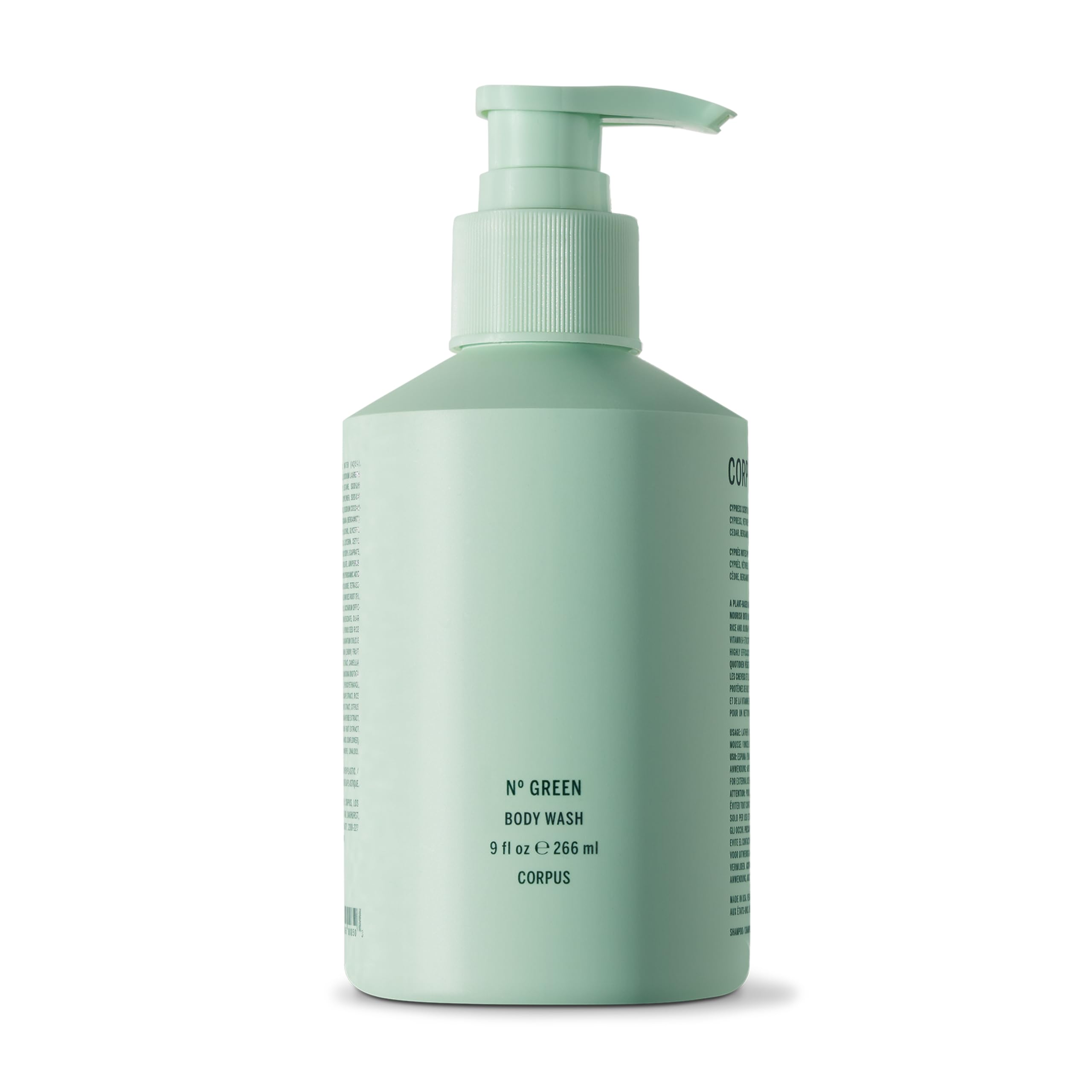 Corpus - Nº Green Natural Body Wash | Vegan, Cruelty-Free, Non-Toxic, Made In The USA (8.5 fl oz | 250 g)
