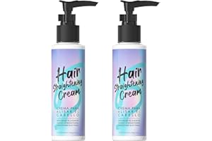 Gowwim Hair Straightener Cream,Keratin Hair Treatment Straightening,Smooths Frizz, Curly Hair Becomes Straight in 5mins,Used 