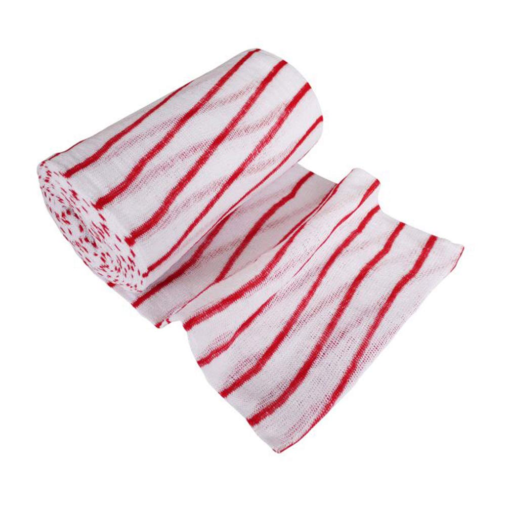 Ramon Hygiene Stockinette Roll with Red Stripe, 30 cm x 11.5 Meter, Absorbent and Durable Cleaning Cloth, Cut to Desired Length
