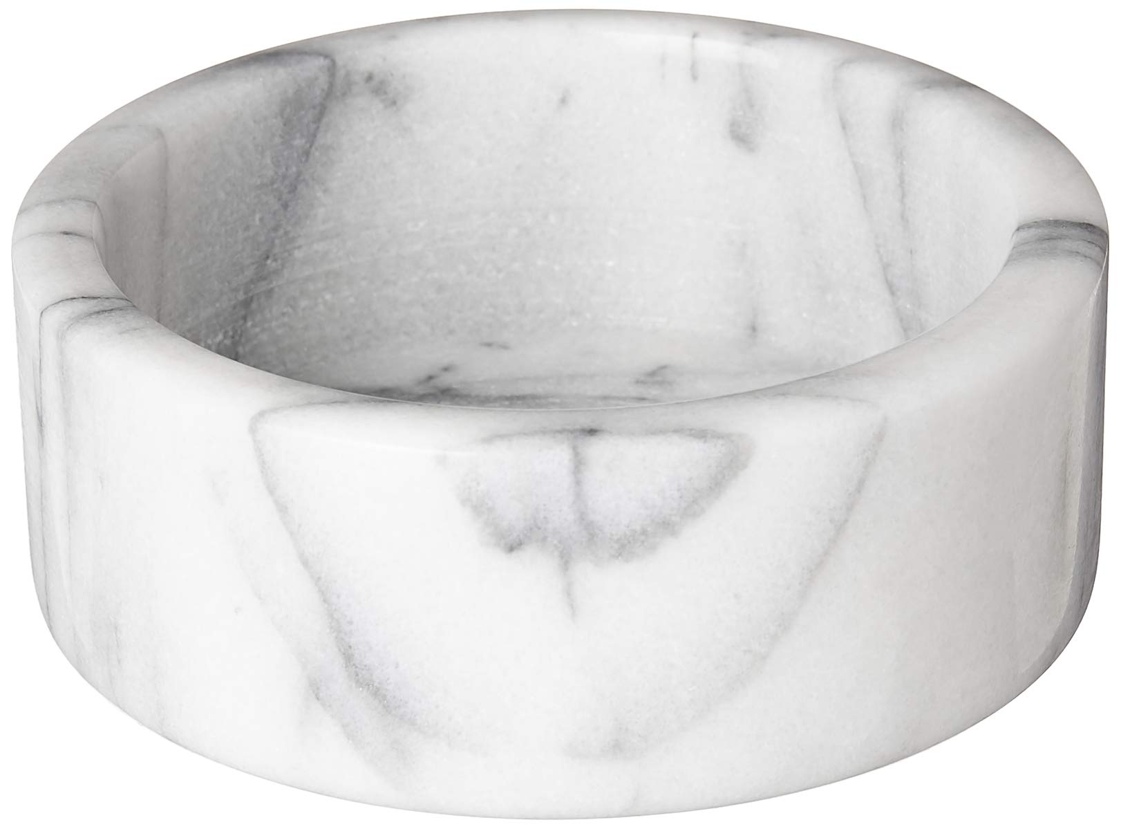 Fox Run 48758 Marble Wine Bottle Stand and Coaster, White