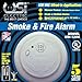 Universal Security Instruments 1204 Wire-In Smoke Alarm with Battery Backup (2 Pack)