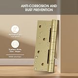 AOLISHENG 4 Inch Stainless Steel Door Hinges 100x75mm Ball Bearing Heavy Duty view 4