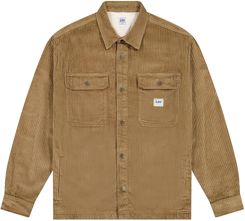 - Chemise Homme - Coupe Décontractée - Workwear Overshirt - Kaki Foncé