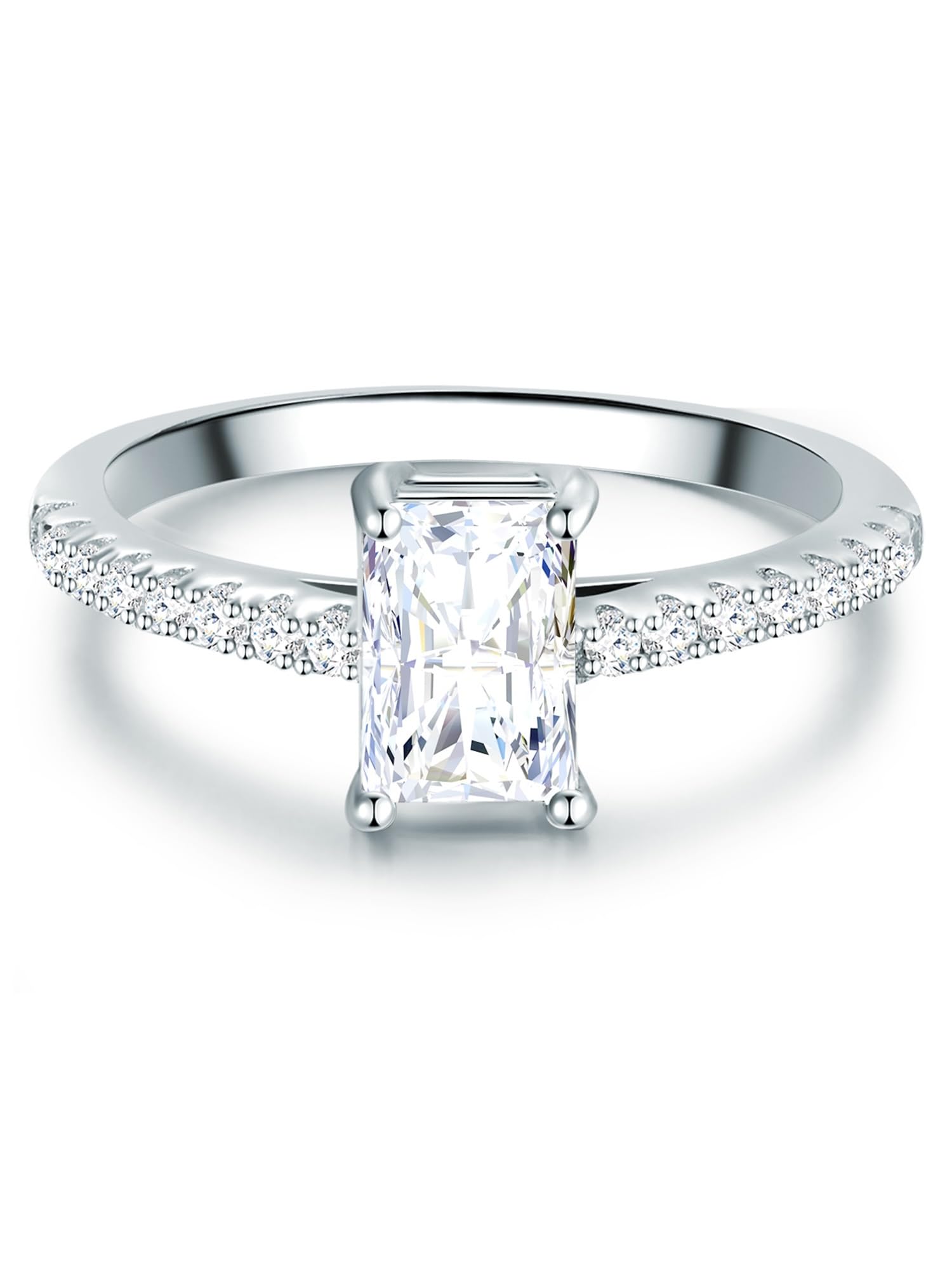 Trilani Female 925/- Sterling Silver Zirconia (CZ) Ring