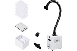 Monport YW150 Fume Extractor with 3 Stage Filter,150W Suction,Low Noise, Suitable for Soldering Stations, Engraving Machines, CNC Machine Tools,Welding Tools and More