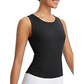 baleaf Women's Workout Tank Tops Sleeveless Athletic Gym Shirts Fitted Crop Tops Yoga Tennis Running
