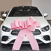 Big Pink Car Bow 30inch Large Giant Bow for Present,Gift Wrapping Bow for Large Gift Decoration for Christmas,New House,Car,Party,Festival. (Pink)
