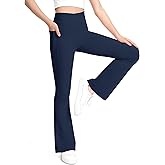 KEREDA Girls Flare Leggings High Waist Bell Bottoms for Kids Yoga Dance Pants with Pockets Ages 7-14 Years