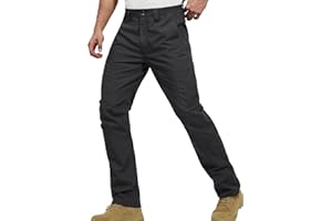 FREE SOLDIER Men's Cargo Pants Water Resistant Ripstop Tactical Pants for Men Work Pants Lightweight Outdoor Hiking Pants Men