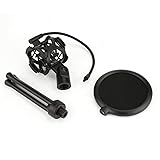 anyilon Mini Microphone Filter Shockproof Desktop