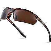 Xagger Polarized Sports Sunglasses for Men Women Wrap Around UV400 Running Baseball Softball Cycling Driving Glasses