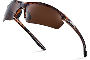 Xagger Polarized Sports Sunglasses for Men Women Wrap Around UV400 Running Baseball Softball Cycling Driving Glasses