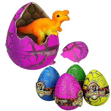 EZ Life 4 Pcs Growing Pet Reptiles - for Kids - Dinosaurs