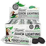 20 Pieces Beamer Premium COCONUT SHELL Quick / Instant Light Charcoal 33mm (2 x 10 Tablet Rolls) + Beamer Sticker. For incense, Smoking Herbal Hookah Shisha Nargila Argila Hooka Sheesha. Since 2010