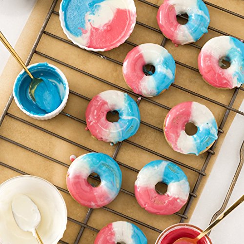 TEMCHY Donut Pan, 2-Pack Silicone Doughnuts Baking Pan, Non-Stick Cake Mold, Easy to Bake Full Size Perfect Shaped Donuts That Your Family and Kids Will Love