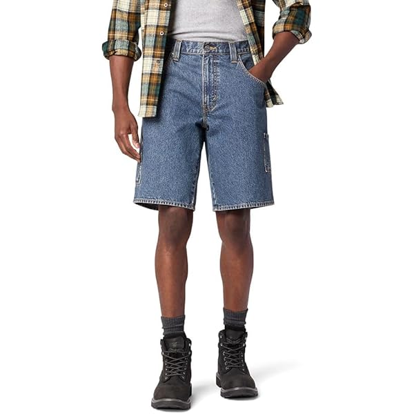 FULL BLUE Carpenter Canvas Shorts, Performance Stretch