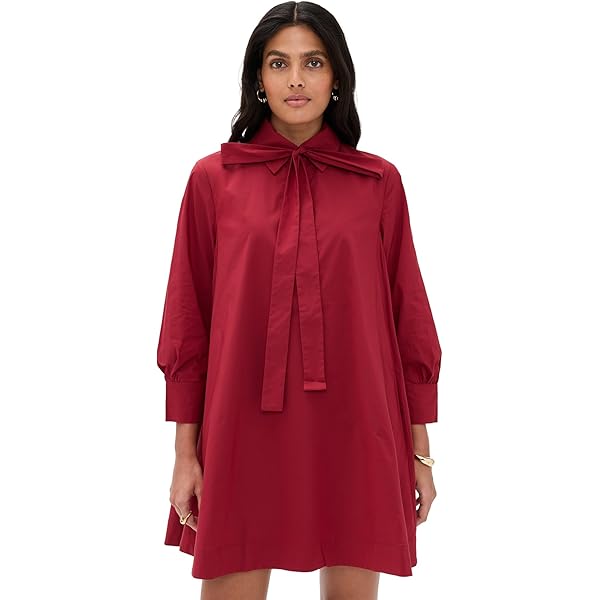 knee length dresses for ladies A-Line Shirt Dress with Skirt Detail main image 1