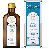 COTTAN Paris Moisturizing Floral Facial Lotion | Natural Rose & Cornflower Floral Water with Aloe Vera & Hyaluronic Acid | Delivers Deep Hydration Vegan French Face Toner for Sensitive Skin 4.2oz