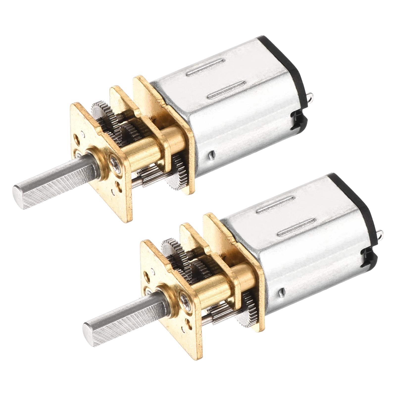 DMiotech 2Pcs 3V 150RPM Rated Torque 2.5 Output Shaft Length 10mm Micro DC Speed Reduction Motor Mini Metal Gearbox Motor for RC Car Robot Model DIY RC Toys Engine