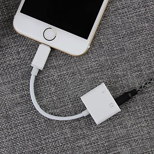 Apple MFi Certified Dual Lightning iPhone Headphones Adapter & iPhone