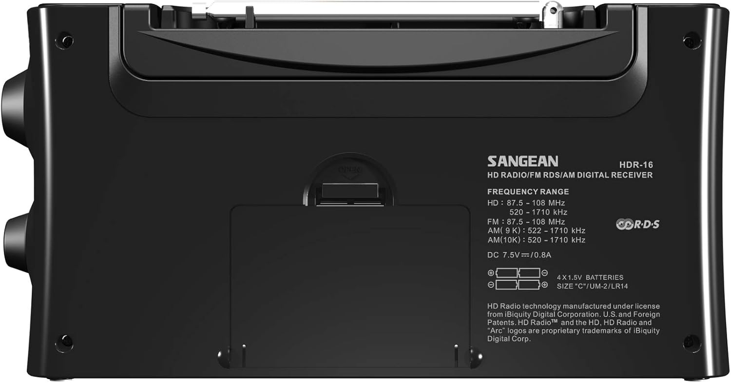 Sangean HDR-16 HD Radio/FM-Stereo/AM Portable Radio: Home Audio & Theater