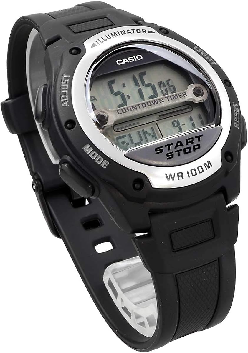 Amazon カシオ Casio スタンダード デジタル 腕時計 サッカー 審判 試合時間計測用 W 756 1av メンズ ブラック 海外モデル 並行輸入品 メンズ腕時計 腕時計 通販