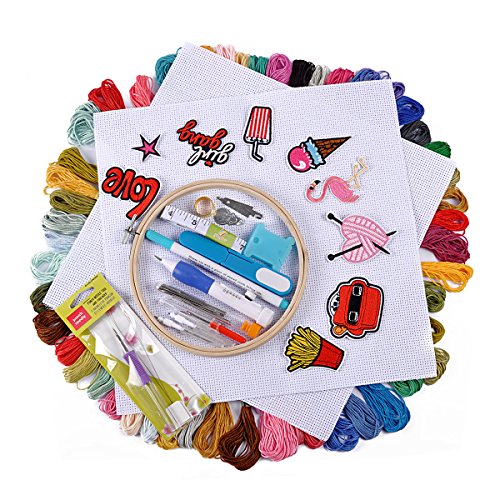 Ezakka magic embroidery pen set punch needle embroidery starter k…