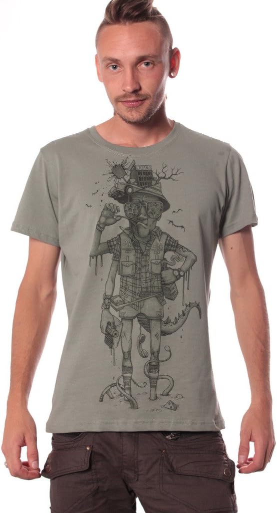 Hunter S. Thompson Men's T-Shirt - Fear and Loathing in Las Vegas Clothing - Original Illustration by Plazmalab