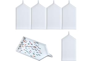 QYING 6pcs Large White Diamond Art Painting Trays, 6.3x3.1 Inch White Bead Sorting Trays,Rhinestone Tray Organizer Accessories and Tools for 5D Diamonds Art DIY Crafts
