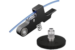 UUI UNIXYZ Upgraded 3D Printer Extruder Level Gear and Idler Arm with Groove for Titan Aero Prusa i3 Ultimate Artillery Hornet Sidewinder X1 X2 Genius/Pro Extruder Parts (Black)