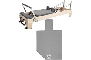 TRINKA Non-Slip Pilates Reformer Mat, 2mm Thick Pilates Reformer Machine Cover Mat, 39" x 24" Foldable Washable Absorb Sweat Accessory for Home, Studio, Gym Fitness