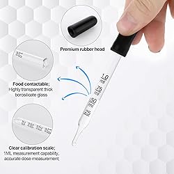 4pcs 1ml Dropper, Eye Dropper Glass with