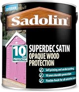 Sadolin Superdec Opaque Wood Protection 1L Super White Satin Exterior view 2