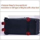 HOMPER Cycle Saddle Rear Rack Pannier Bag 8L Black 300D Polyester view 4