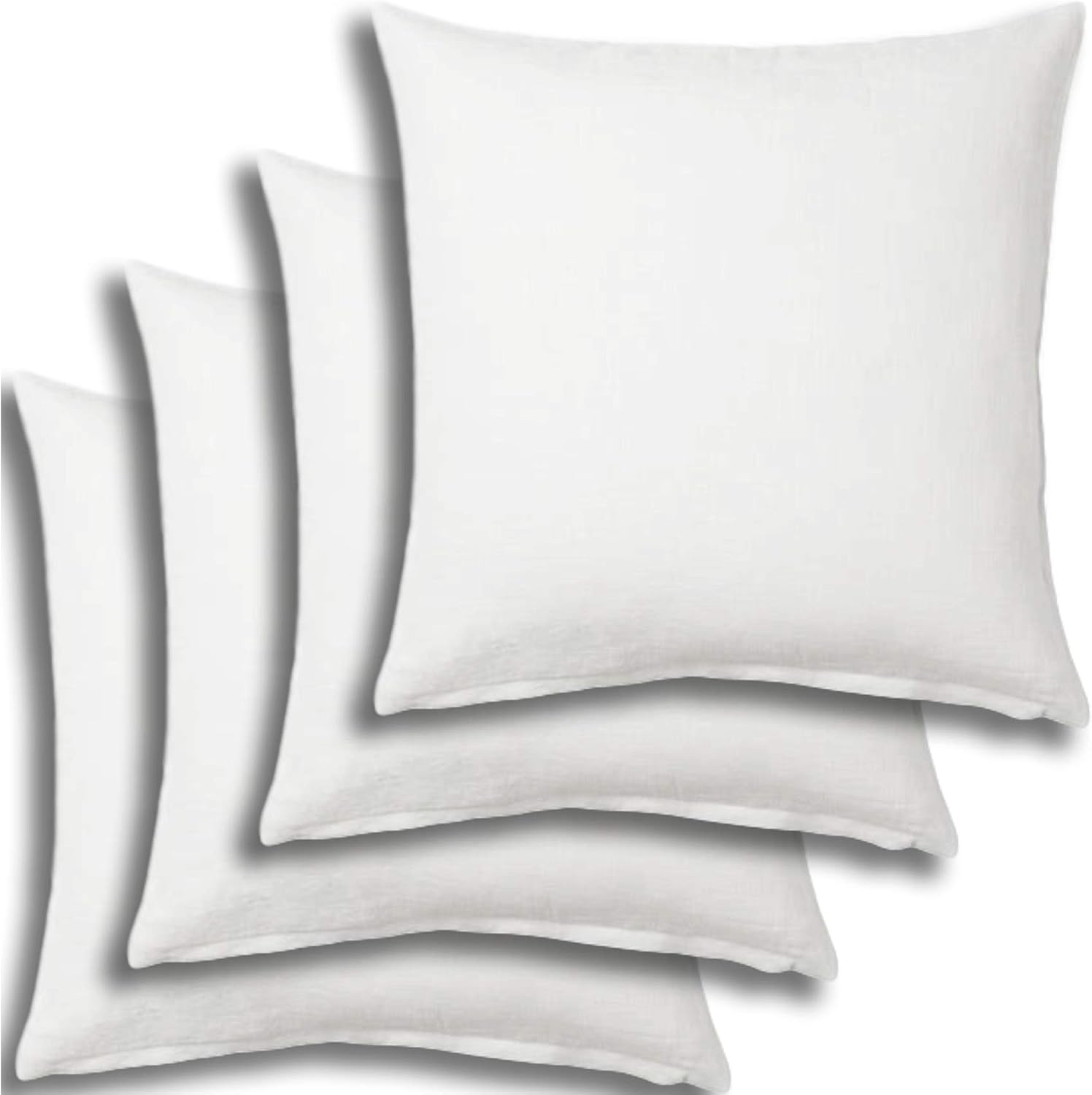 Set of 4 Pillow Insert 26x26 Decorative Throw Pillow