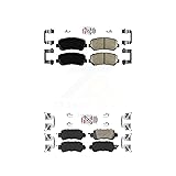 AmeriBRAKES Front Rear Ceramic Disc Brake Pads Kit