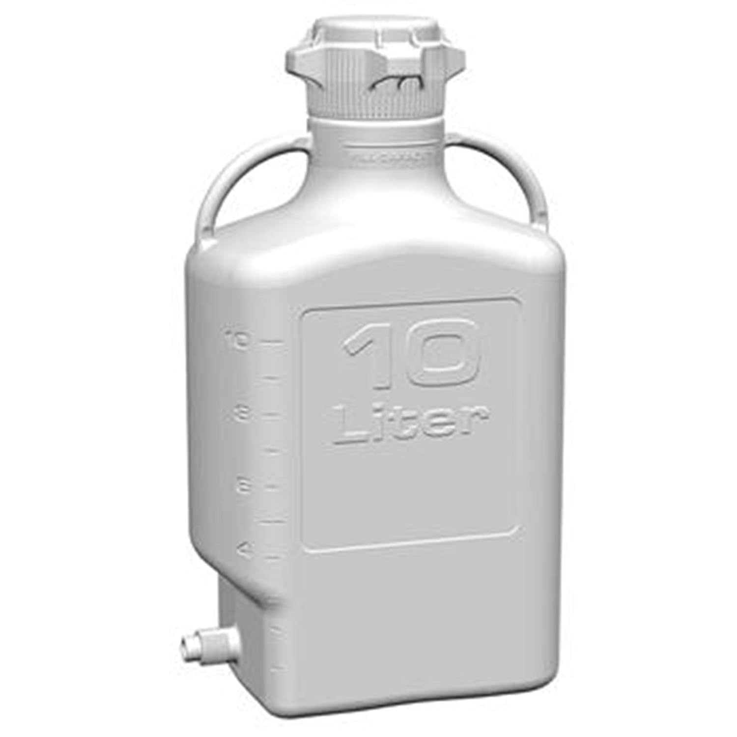 EZgrip 10L (2.5 Gal) HDPE Space Saving Carboy with Leakproof Spigot, 83mm (83B) VersaCap and 13L Max Capacity: Science Lab Carboys: Industrial & Scientific