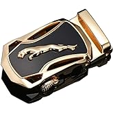 RTGGSEL Men's 40mm Ratchet Belt Buckle Only for 1 3/8 Slide Belt Strap Automatic Leather Belt Buckle Replacement