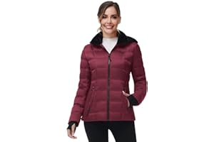 ANOTHER CHOICE Womens Winter Down Puffer Jacket, Warm Winter Jacket for Women with Hood