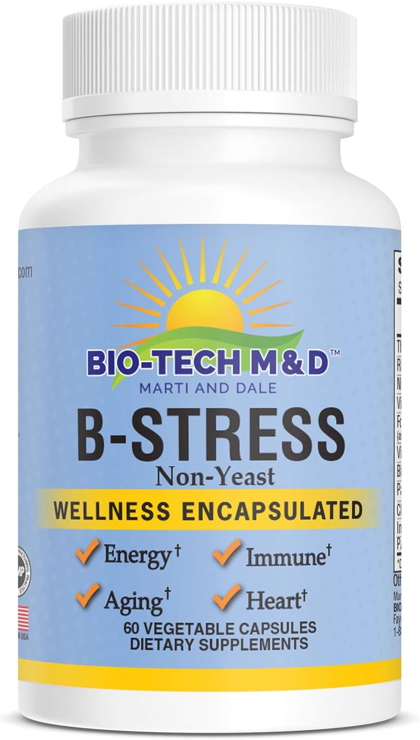 BStress Vitamin B Complex Dietary Supplement for Nervous System Health