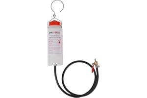 MOTO4U 500ml Motorcycle Auxiliary Fuel Tank with Cut-Off Valve & Vent – Universal Gas Tank for Carburetor Tuning, Small Engine Repair, Carb Sync (Fits Bikes, Mowers, Cars)