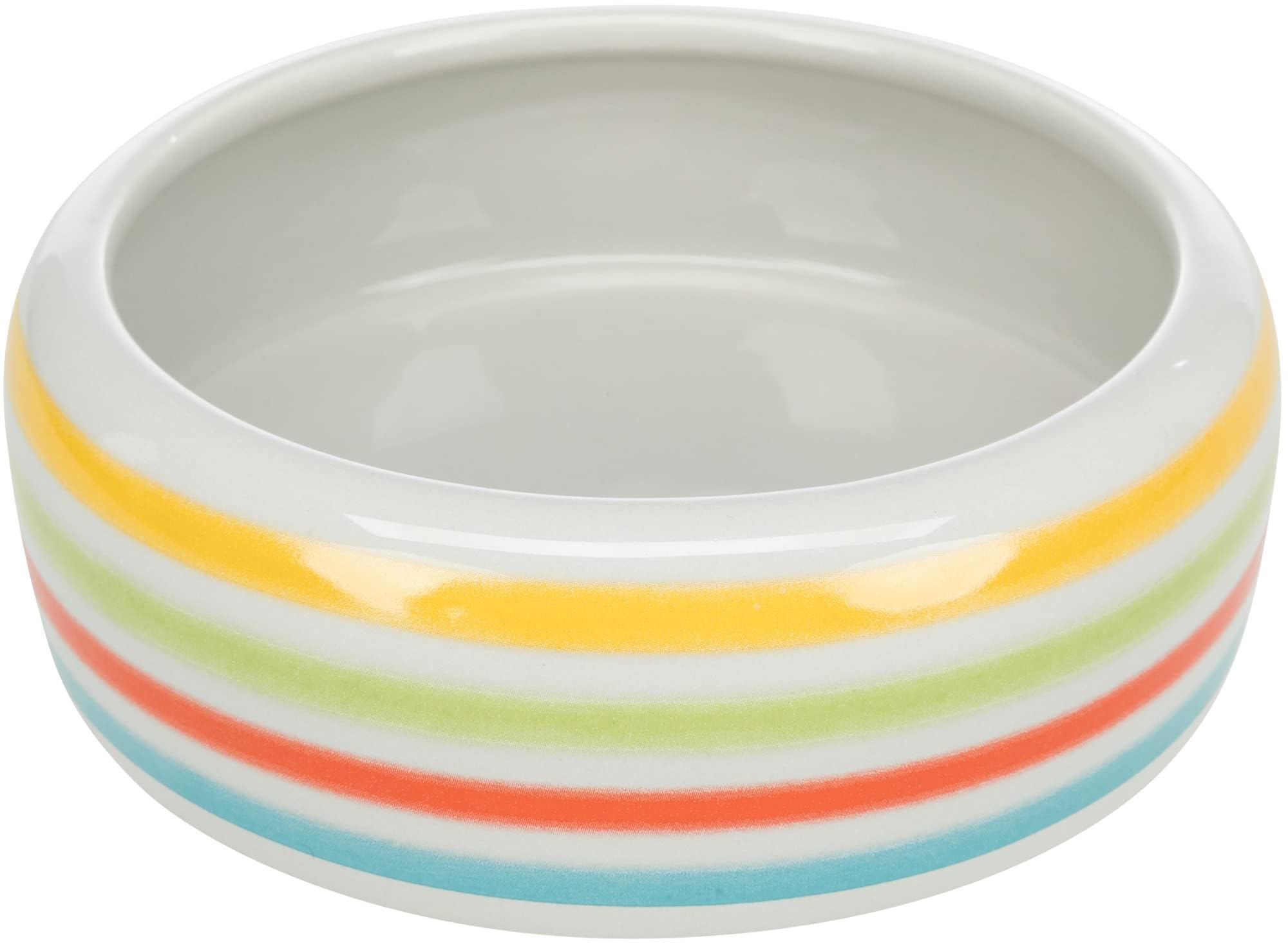 Trixie 60807 Ceramic Rabbit Bowl, Blue,Green, 500 ml, Diameter 16 cm