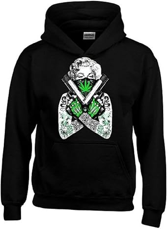 marilyn monroe blue bandana hoodie