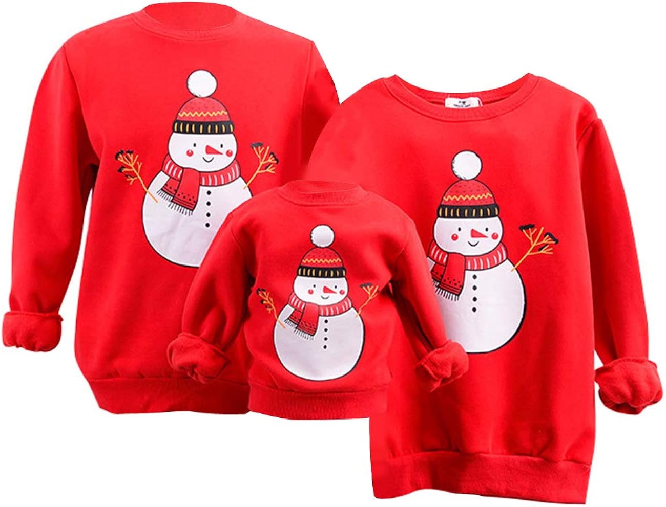 KIACIYA Weihnachtspullover Familie Set, Weihnachten Pullover Damen